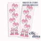 Pink Bows and Books Coquette Bookmark