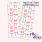 Coquette Style Pink Ribbon Bows Pattern Bookmark