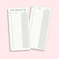 Reading Tracker Bookmark 2024 - Large