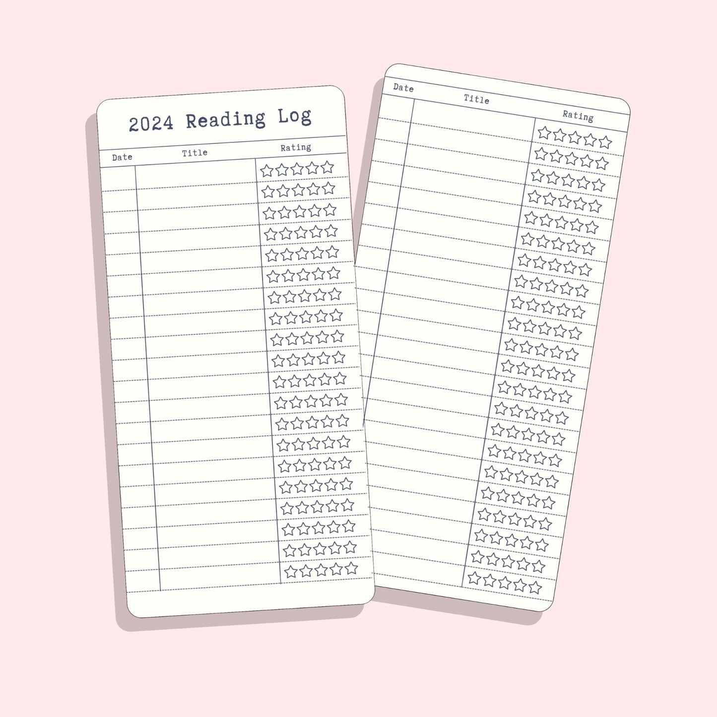 Reading Tracker Bookmark 2024 - Large