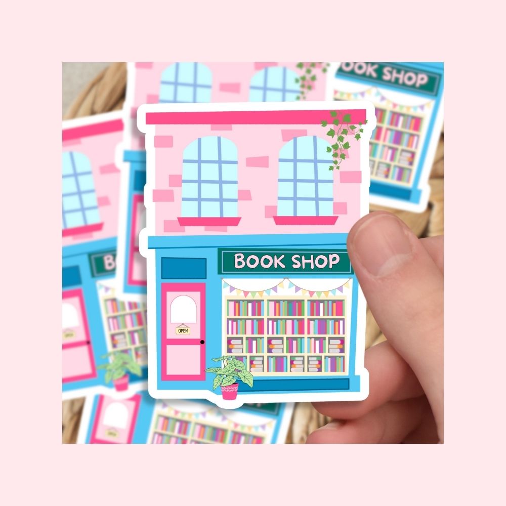 Book Shop - Waterproof Vinyl Sticker Die-Cut