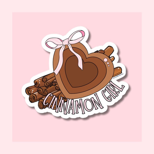 Cinnamon Girl Waterproof Vinyl Sticker Die-Cut