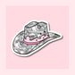 Disco Cowboy Hat - Waterproof Vinyl Sticker Die-Cut