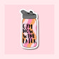 Gym Now Wine Later - Retro Wave Water Bottle - Waterproof Vinyl Sticker Die-Cut