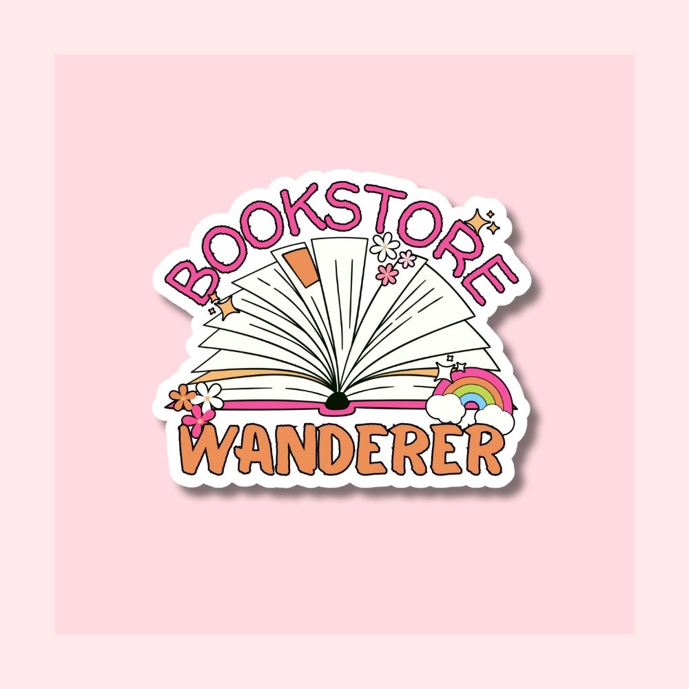 Bookstore Wanderer - Waterproof Vinyl Sticker Die-Cut